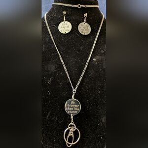 Timeless Silver Necklace with Curb Chain and Engraved Pendant